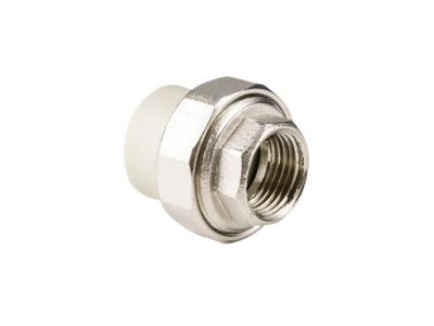 Американка ПП, внутренняя резьба 25х1/2", серая РосТурПласт 15800