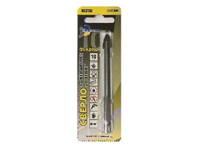 Сверло по кафелю/стеклу 10 мм QUADRO Trio-Diamond 440010