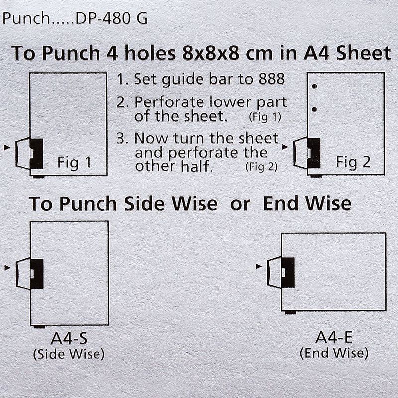 Дырокол Kangaro "DP-480G", 12 листов, синий