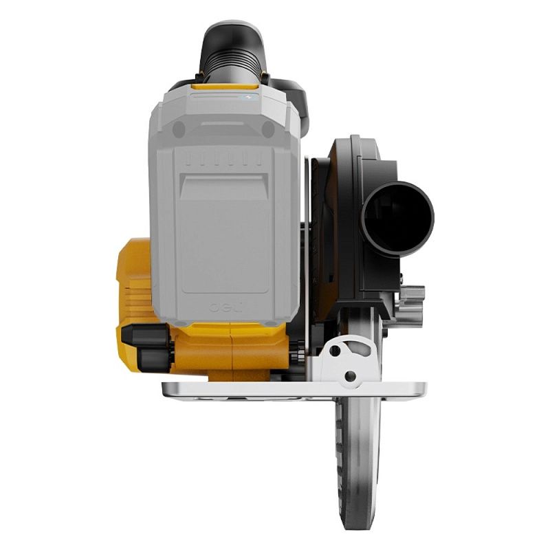 Пила циркулярная Deli YS EDC552Z, 20 В, аккум.,185 мм, до 65 мм, коробка, без з/у и АКБ, желтый