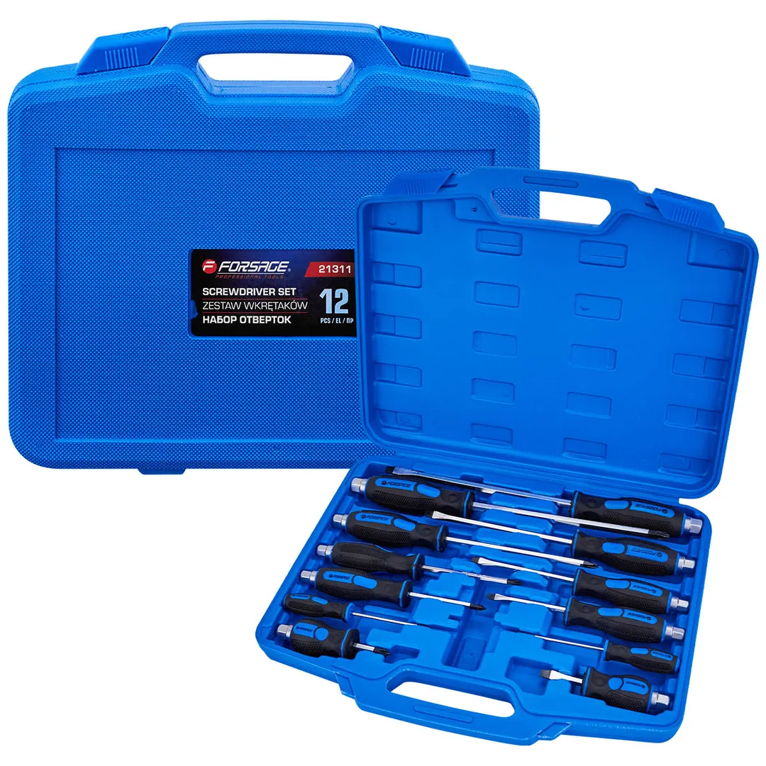 Набор ударных отверток 12 пр Forsage F-21311