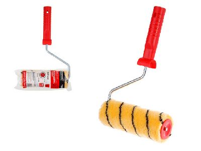 Валик POLYACRYL с ручкой, покраска стен и фасадов, STARTUL MASTER