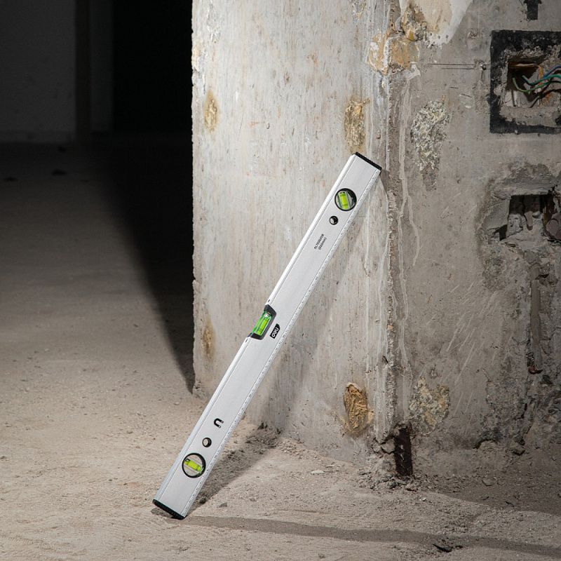 Уровень строительный Deli YS EDL700600B, 600 мм, магнит, алюминиевый сплав