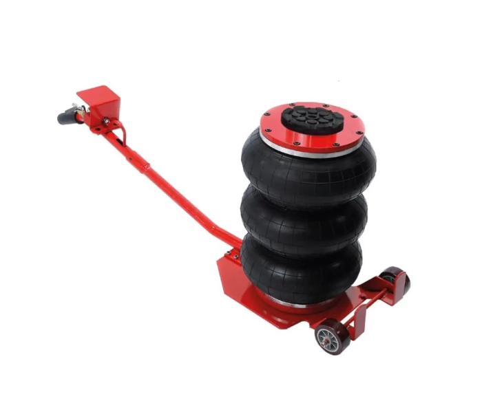 Домкрат подкатной пневматический 3 т, 6-12bar, 135-450 мм, 3 подушки, Ø270 мм Forsage F-YHQD-3WT-270B