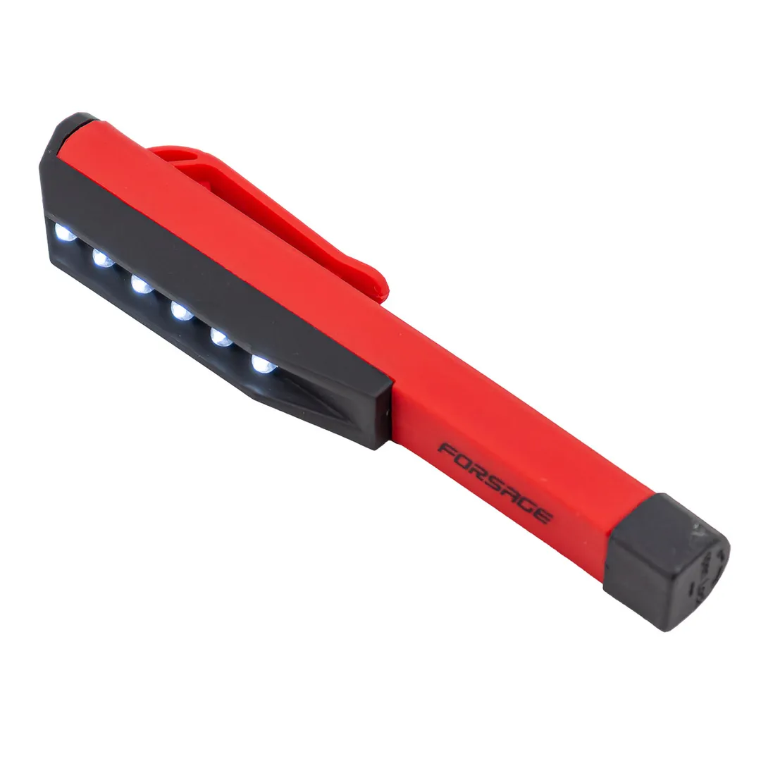 Фонарик переносной светодиодный в комплекте с батарейками (6LED, 3xAAA), в блистере Forsage F-01X0024