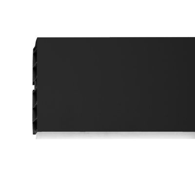 Цоколь мебельный ПВХ h100, чёрный матовый L3000мм, РБ BY 50467