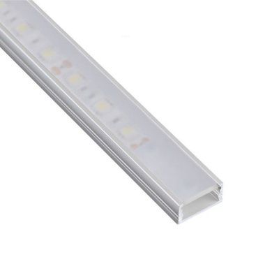 Профиль алюминиевый Line Mini (Polarus Micro), серый, 2м HLT 25382