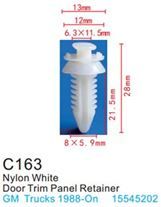 Клипса для крепления внутренней обшивки а/м GM пластиковая, 100 шт Forsage C0163(GM)