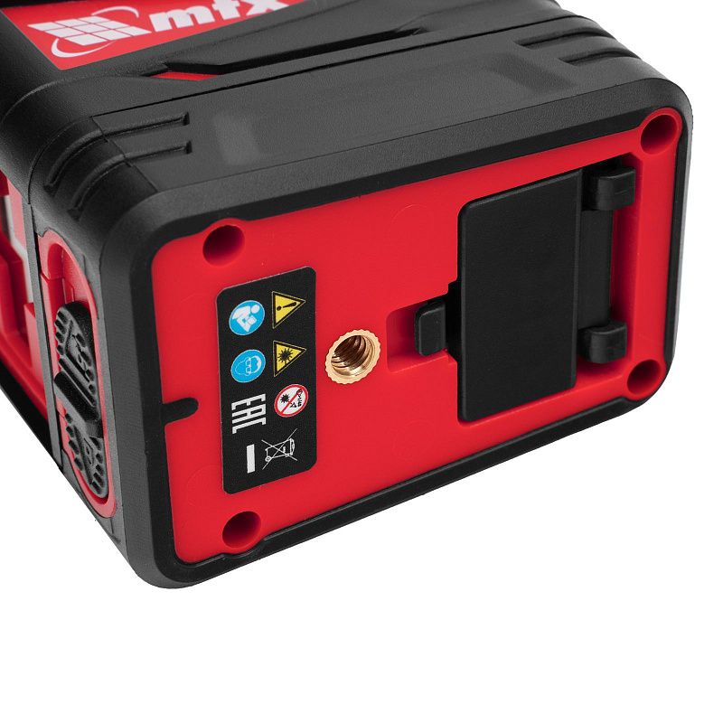 Лазерный уровень QBC RED Basic SET, 10 м, красный луч, батарейки, резьба 1/4" MTX 35010
