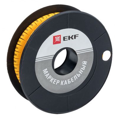 Маркер кабельный 4,0 мм2 "8" (500 шт,) (ЕС-2) EKF PROxima plc-KM-4-8