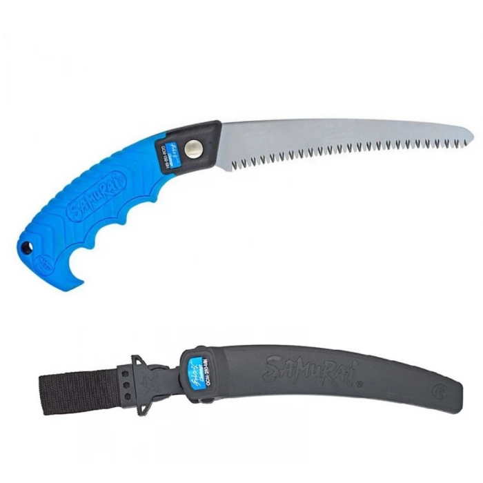 Пила с изогнутым полотном L240 мм/3 мм, в чехле с поясным креплением Samurai GCM-240-MH