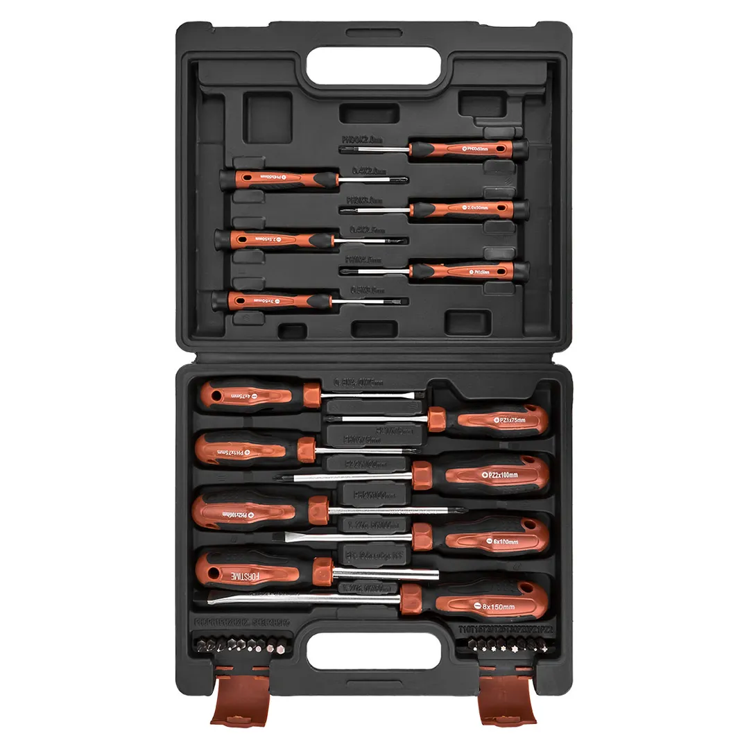 Набор отверток SL, PH, PZ, отверток для точных работ SL, PH, биты PH, PZ, Torx, Hex 32 пр FORSTIME FT-7032C