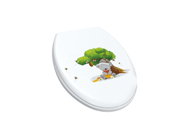 Сиденье для унитаза (снежно-белый, Mommy love 2) BEROSSI АС 15801400