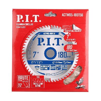 Диск пильный по алюминию 180x20/16x1,6 мм 56T PIT ACTW05-180T56
