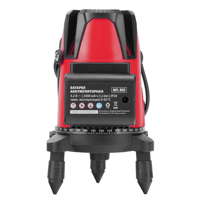 Лазерный уровень MFL RED, 30 м, красный луч, акк. Li 2400 mAh, сумка, резьба 5/8" MTX 35014