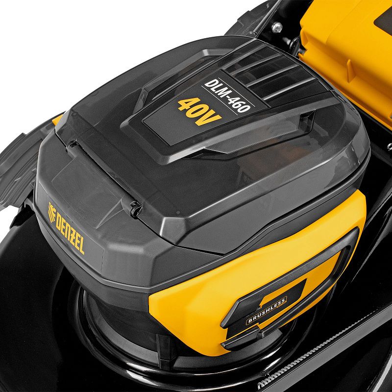 Газонокосилка аккумуляторная бесщет. DLM-460, 460 мм, травосб. 65 л., Li-Ion, 40 В Denzel 58911