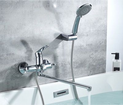Смеситель для ванны, латунь, хромированный Ledeme L2272