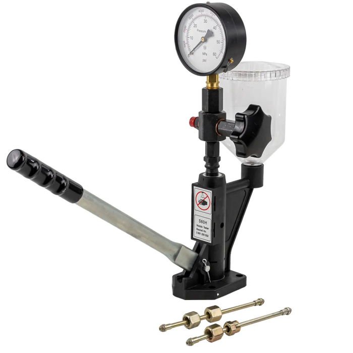 Стенд для проверки дизельных форсунок с манометром и резьбовыми адаптерами-переходниками М12хМ12, М12хМ14 Forsland Forsland-905G13
