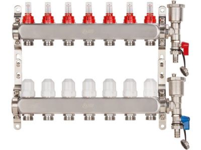 Коллекторная группа E136, 7 вых., для теплого пола и водоснабжения AV Engineering AVE13600107Kplus