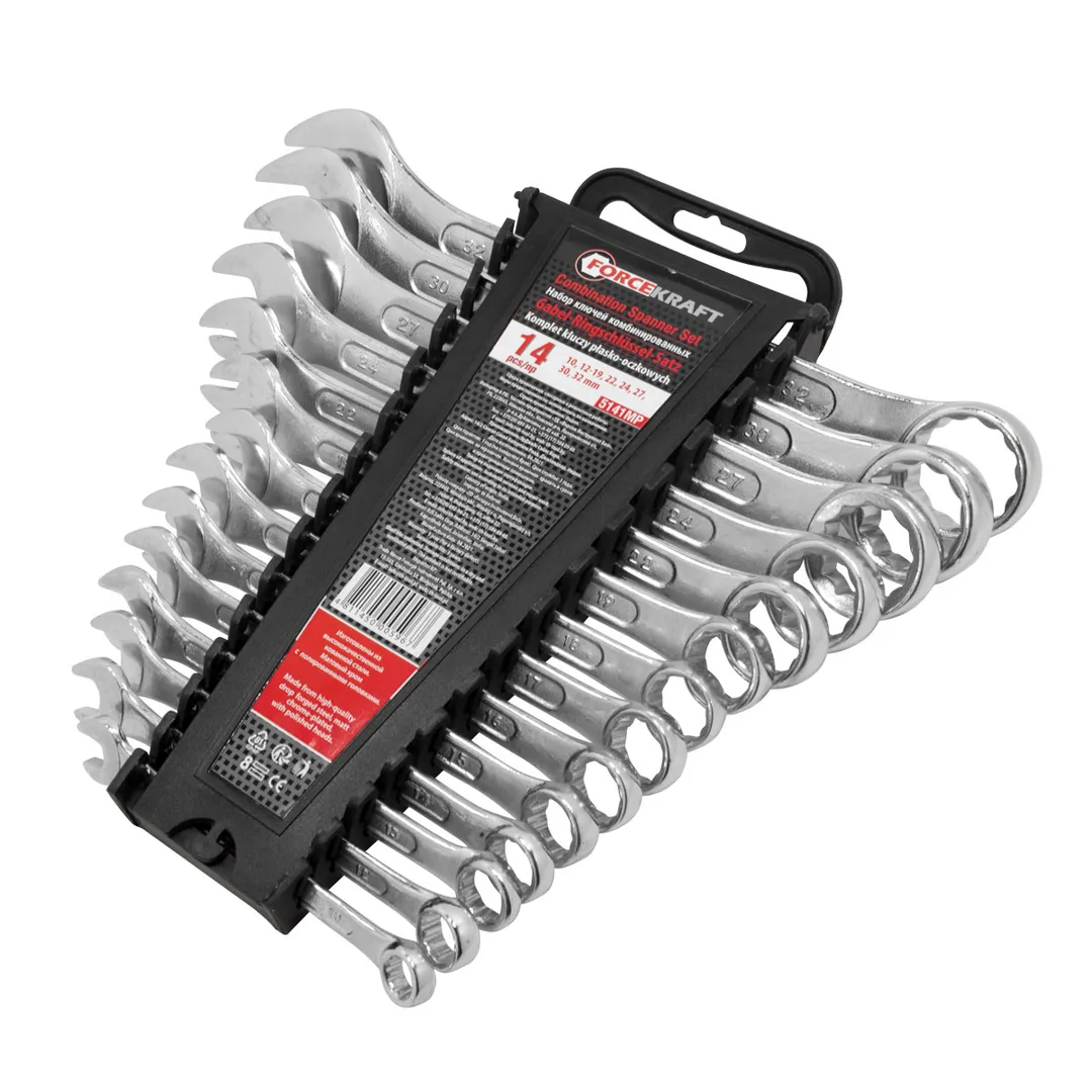 Набор ключей комбинированных 14 пр. 10-32 мм ForceKraft FK-5141MP