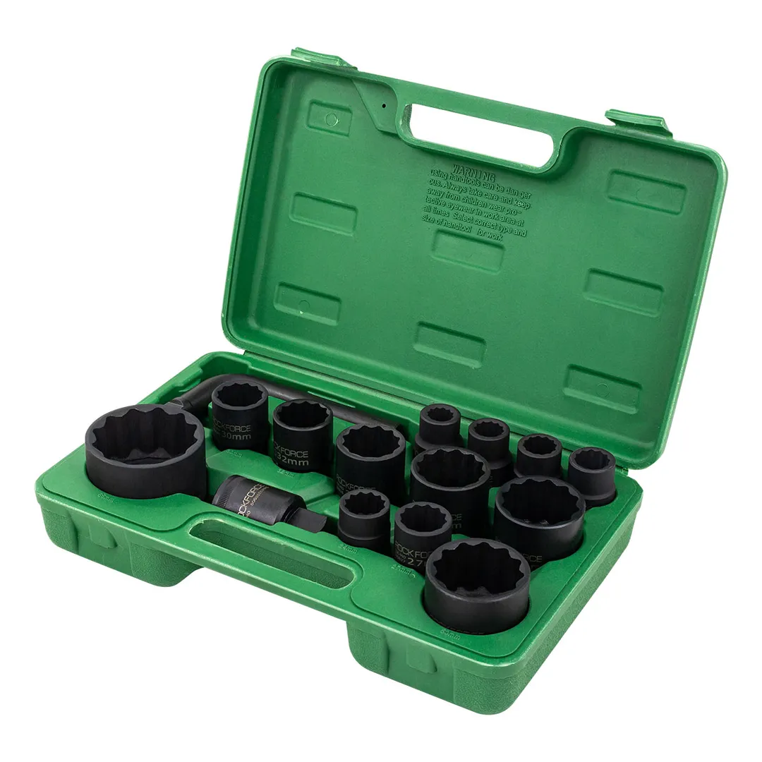 Набор ударных головок 17-65 мм 3/4''&1'' 12-гр 15 пр RockForce RF-6154-5MPB