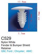 Клипса для крепления внутренней обшивки а/м GM пластиковая, 100 шт Forsage C0529(GM)