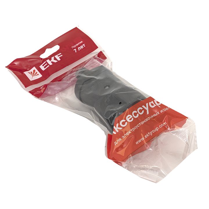 Гнездо штепсельное с/з черн, 16А 250В EKF PROxima ASG16-30