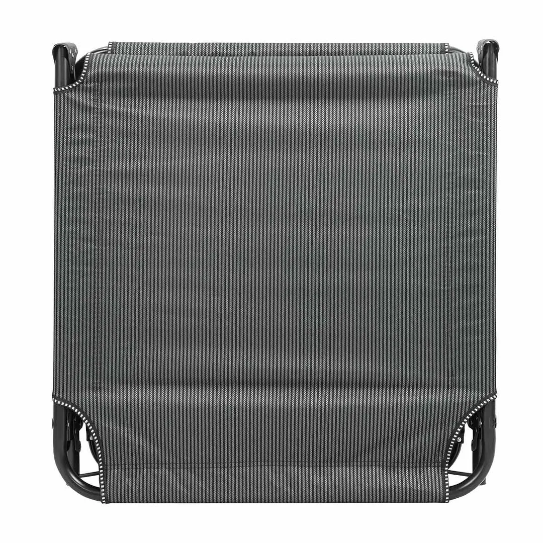 Шезлонг складной, черный ISMA ISMA-FG-HY-8009BL