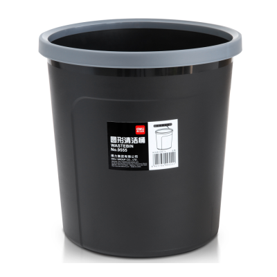 Урна для мусора "Deli", 10 л,  пластик, черный