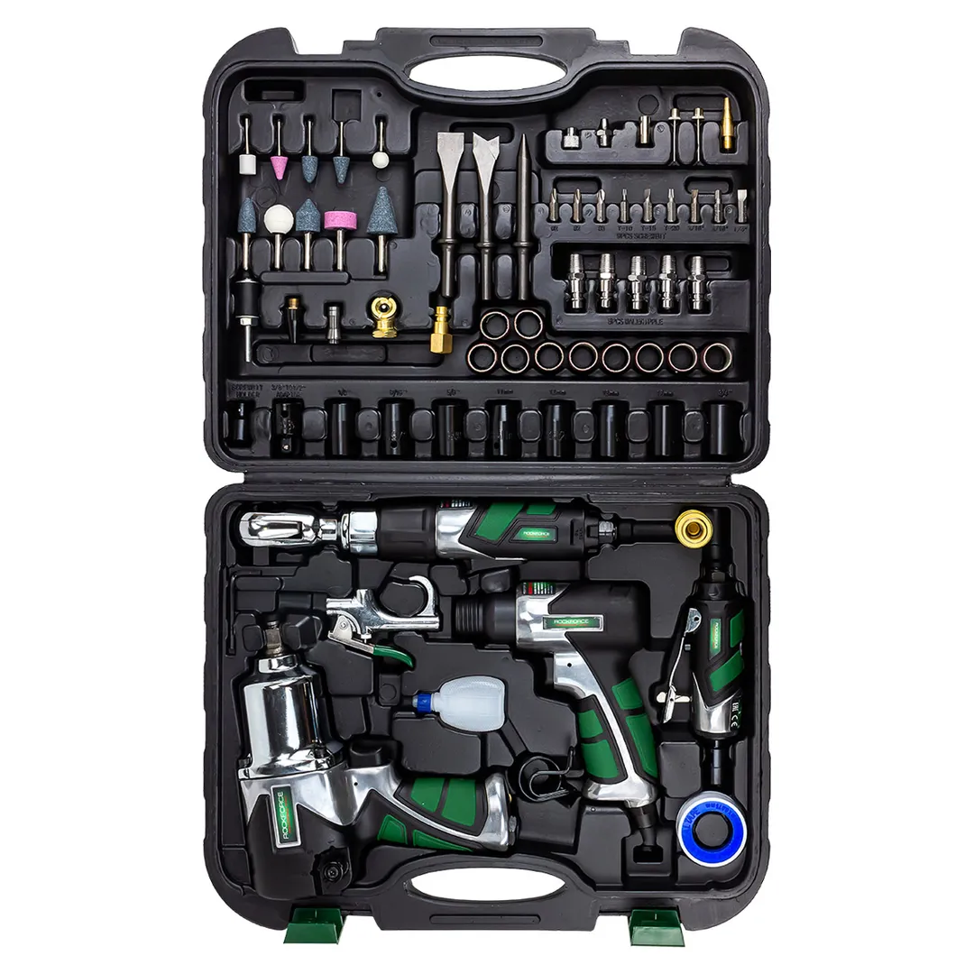 Набор пневматического с аксессуарами 57 пр. RockForce RF-RP7871-71 (RP27313, RP27411, RP27621.RP27432)