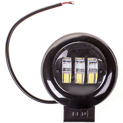 Фара светодиодная OFF ROAD 116*116(17)*60 мм круглая 12V/24V 0W 6000K диода Дальний свет SKYWAY S08401038