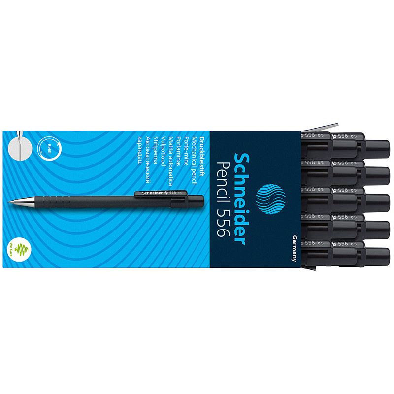 Карандаш автоматический "Schneider 556", 0.5 мм, черный