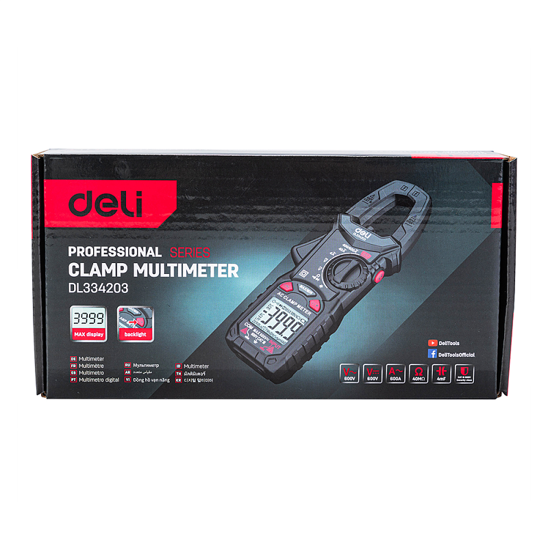 Токоизмерительные клещи Deli RS EDL334203