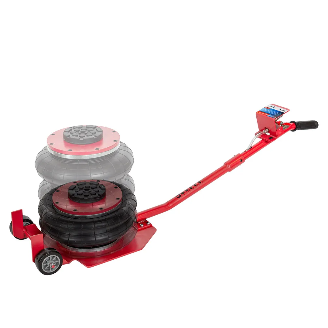 Домкрат подкатной пневматический 3 т., 6-12bar, 135-420 мм, 3 подушки, Ø270 мм Forsage F-YHQD-3WT-270A