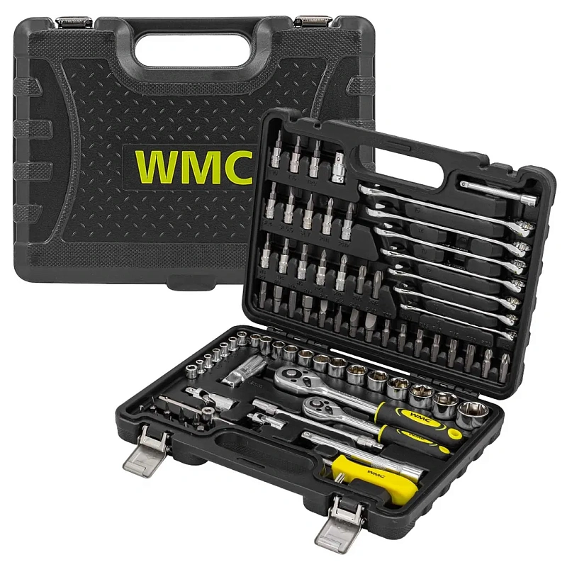 Набор инструментов 82 пр. 3/8"&1/4" 6-гр. WMC TOOLS WMC-4821-5DS