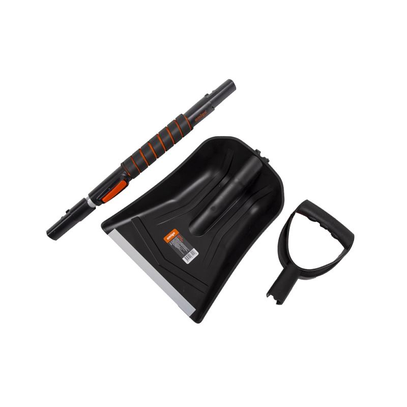 Лопата снеговая автомобильная телескопическая Amigo, 255x300, рукоятка 850-1040, черная