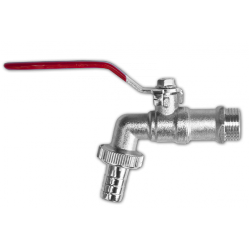 Кран шаровый с входной наружной резьбой 3/4'' и выходом 1'' со штуц. под шланг 3/4'', латунь Bradas GKK033419