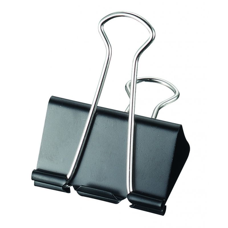 Зажим для бумаги Maped, 41 мм, черный