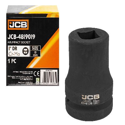 Головка ударная для футорки 1'', 19 мм 4-гр. JCB JCB-4819019