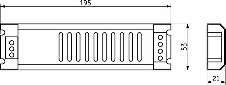 Блок питания Indoor 100W/12V, TE 108134