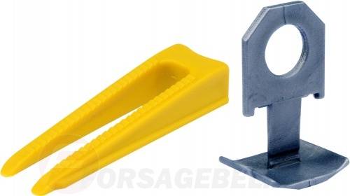 Система для выравнивания плитки Основа 50шт. + Клин 50шт. Vorel 04691