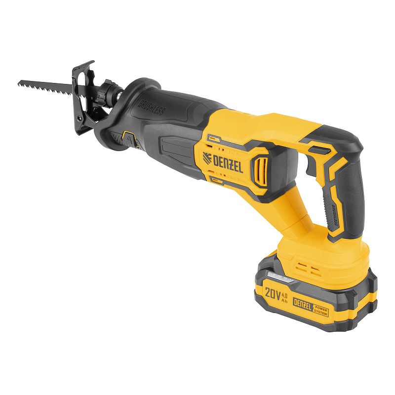Пила сабельная аккумуляторная бесщет. RS-250, Li-Ion, 20 В Denzel 28802