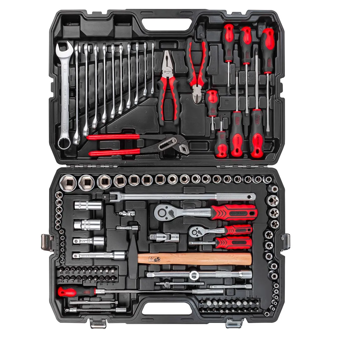 Набор инструментов 124 пр. 1/4"&1/2", 6-гр. ForceKraft FK-41241-5