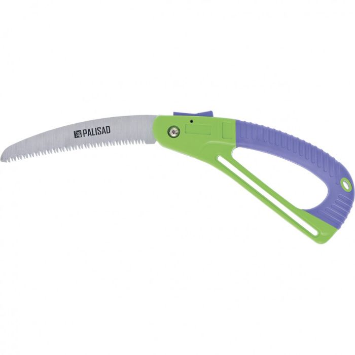Пила садовая складная, 175 мм, пластиковая обрезиненная рукоятка, защитная кулиса Palisad 60411