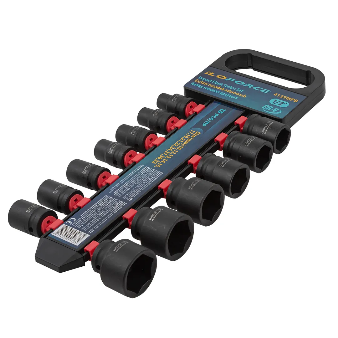 Набор головок ударных 13пр., 1/2'', 10-32 мм ILOforce IF-4139MPB
