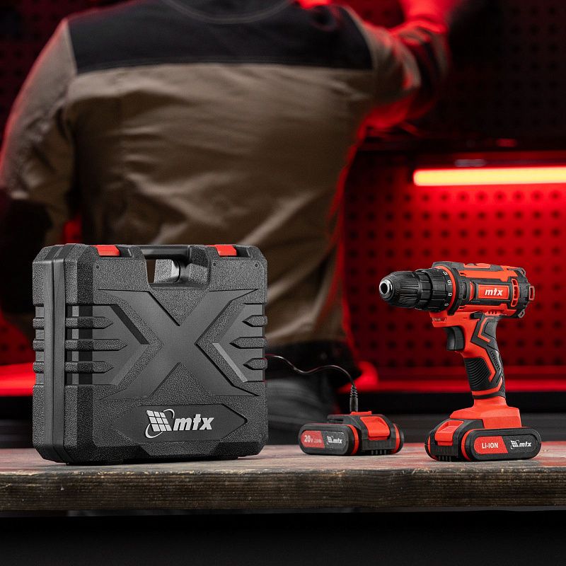 Дрель-шуруповерт аккумуляторная CDS-20, Li-Ion, 20 В MTX 26186