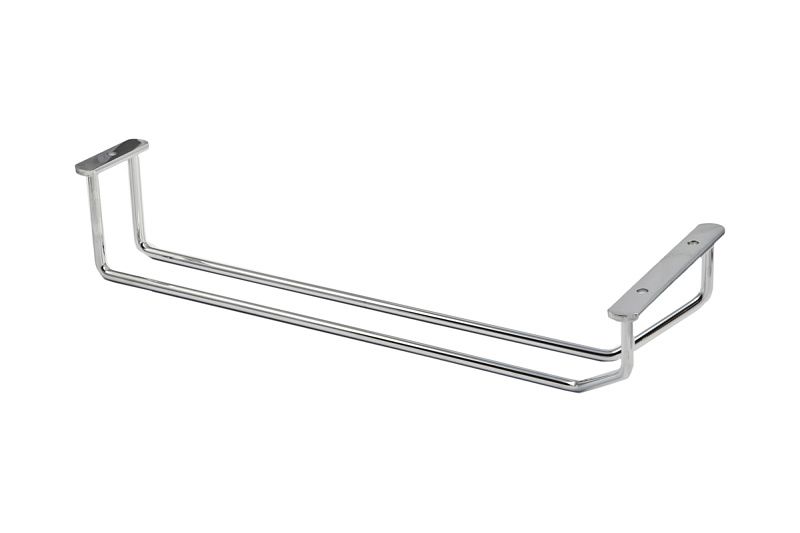 Держатель подвесной для бокалов однорядный 340*65*114, хром RU 115527