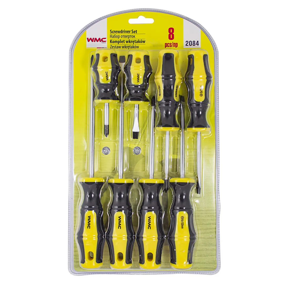 Набор отверток PH,SL 8 пр WMC TOOLS WMC-2084