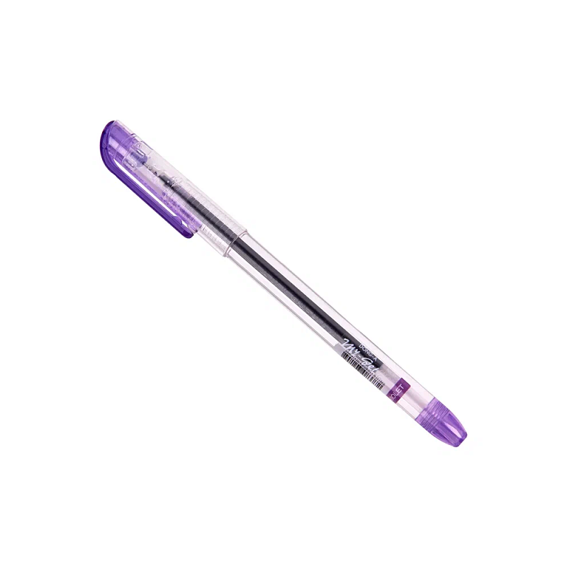 Ручка гелевая "My-Gel Standard", 0.5 мм, прозрачный, стерж. фиолетовый