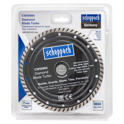 Круг отрезной 180х22,2х2 мм Scheppach Sch-CW59984